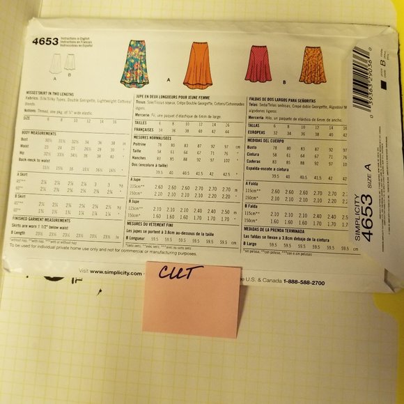 ✅4653 Simplicity Womens Sewing Pattern Tops Size A - Picture 5 of 6